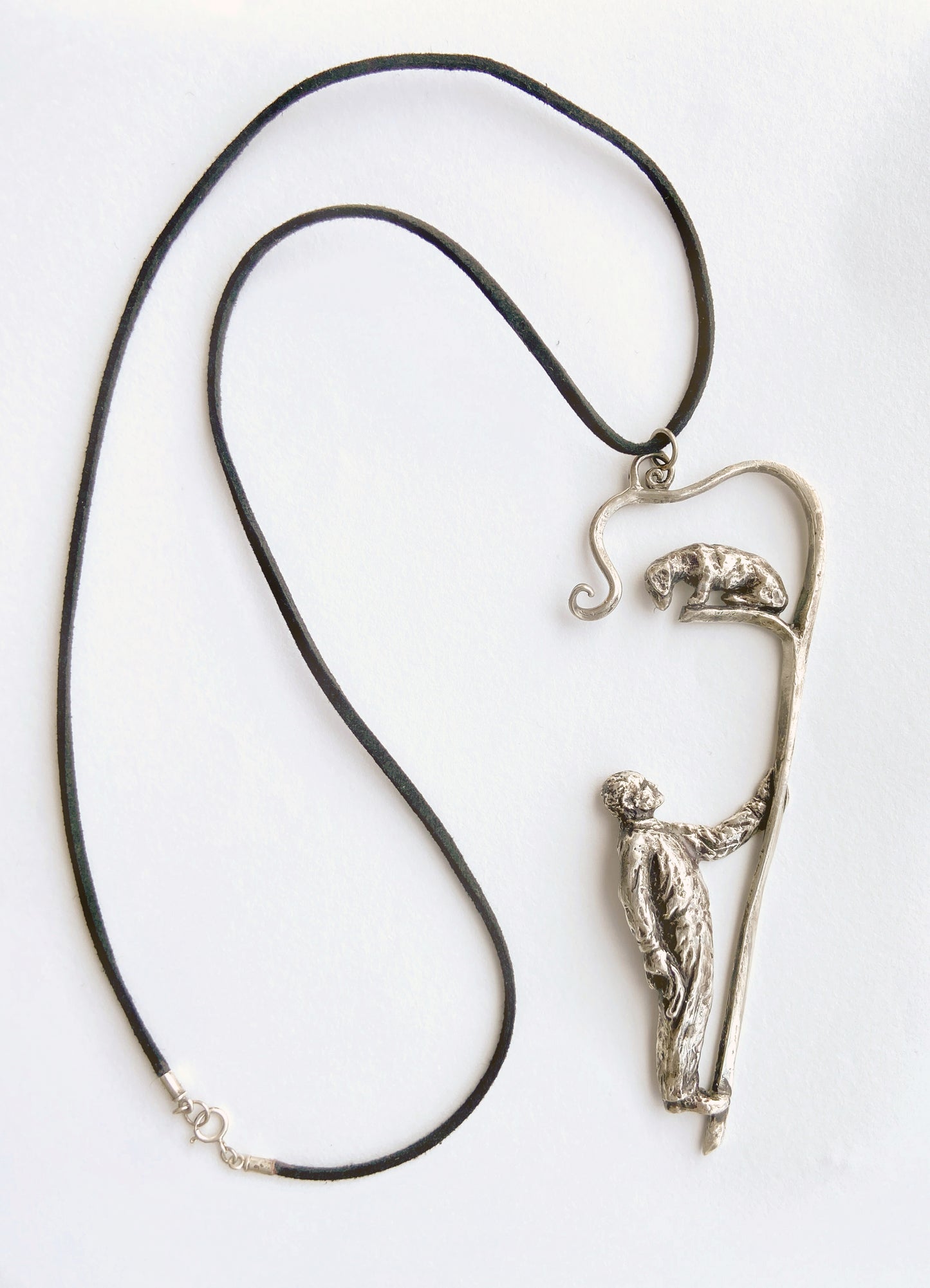 Pendant: Man and dachshund